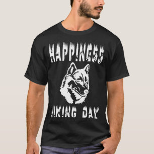 Camiseta La Felicidad Es Un Día De Senderismo Con Mi Montañ