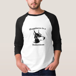 Camiseta La felicidad es un Doberman