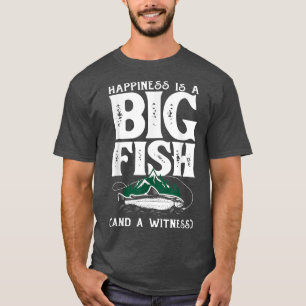 Camiseta La Felicidad Es Un Gran Pescador Gracioso Pescador