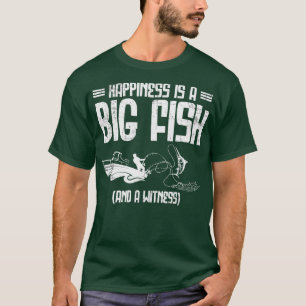 Camiseta La Felicidad Es Un Gran Pescador Pescador De Truch