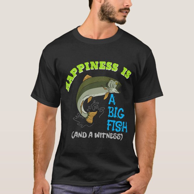 Camiseta La Felicidad Es Un Gran Pez (Anverso)