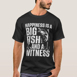 Camiseta La felicidad es un gran pez y un testigo 1 