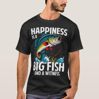 Camiseta La Felicidad Es Un Gran Pez Y Un Testigo Divertido