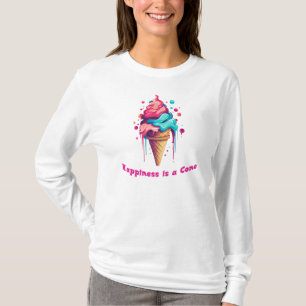 Camiseta La felicidad es un helado