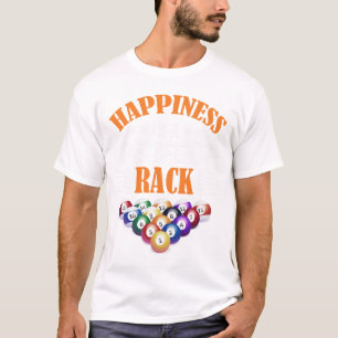 Camiseta La Felicidad Es Un Juego De Billar Para El Rótulo