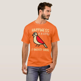 Camiseta La felicidad es un poco de alcaudón dorsirrojo apa