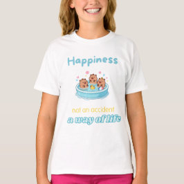 Camiseta La felicidad es una forma de vida – Cute Capybaras