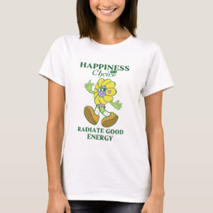 Camiseta La felicidad es una opción GROOVE FLOWERS