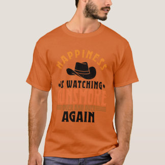 Camiseta La felicidad es ver Gunsmoke una y otra vez