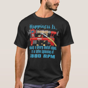 Camiseta La felicidad está arrojando un objeto agudo a Lath