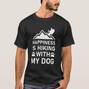 Camiseta La Felicidad Está Caminando Con Mi Perro Caminando