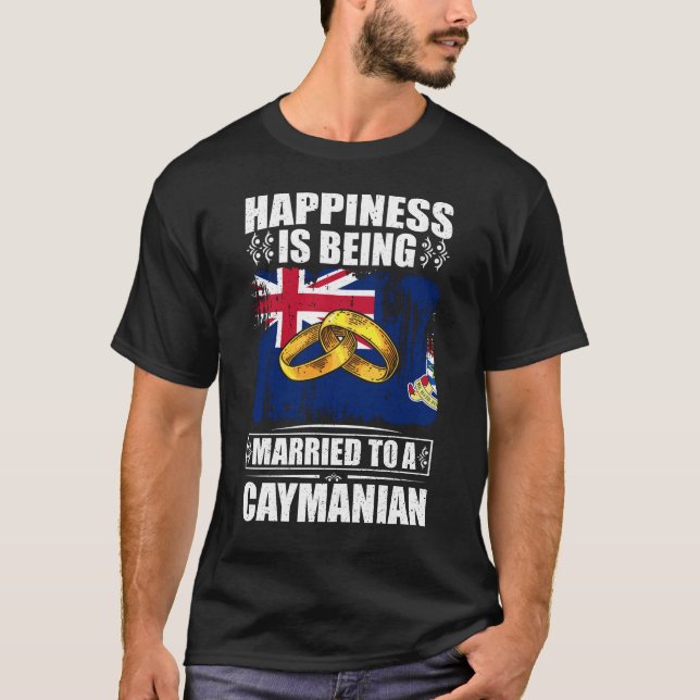 Camiseta La Felicidad Está Siendo Casada Con Un Caimán (Anverso)