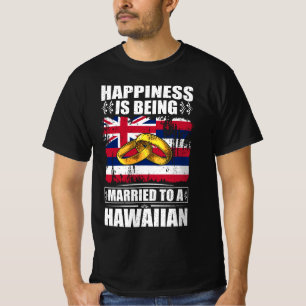 Camiseta La Felicidad Está Siendo Casada Con Un Hawai