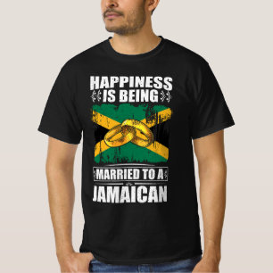 Camiseta La Felicidad Está Siendo Casada Con Un Jamaicano