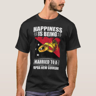 Camiseta La Felicidad Está Siendo Casada En Papúa Nueva Gui