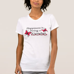 Camiseta La felicidad está siendo una MARIPOSA de la abuela