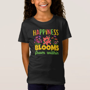 Camiseta La felicidad florece desde dentro Primavera de la