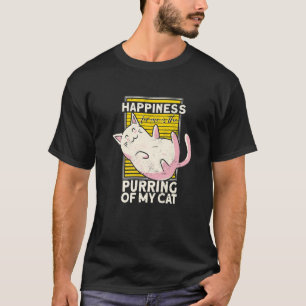 Camiseta La Felicidad Para Mí Es La Purga De Mi Gato