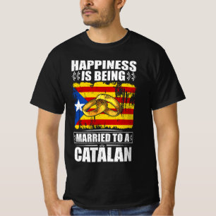 Camiseta La Felicidad Se Casa Con Un Catalán