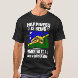 Camiseta La Felicidad Se Casa Con Un Isleño Salomón