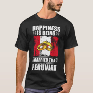 Camiseta La Felicidad Se Casa Con Un Peruano