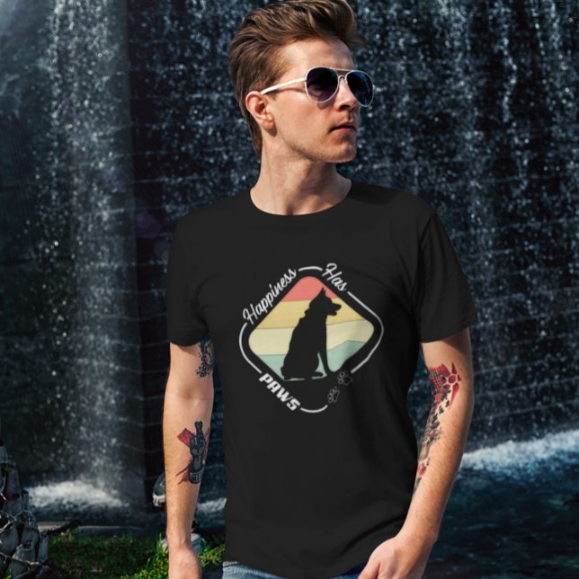 Camiseta La felicidad tiene diseño de garras (Subido por el creador)