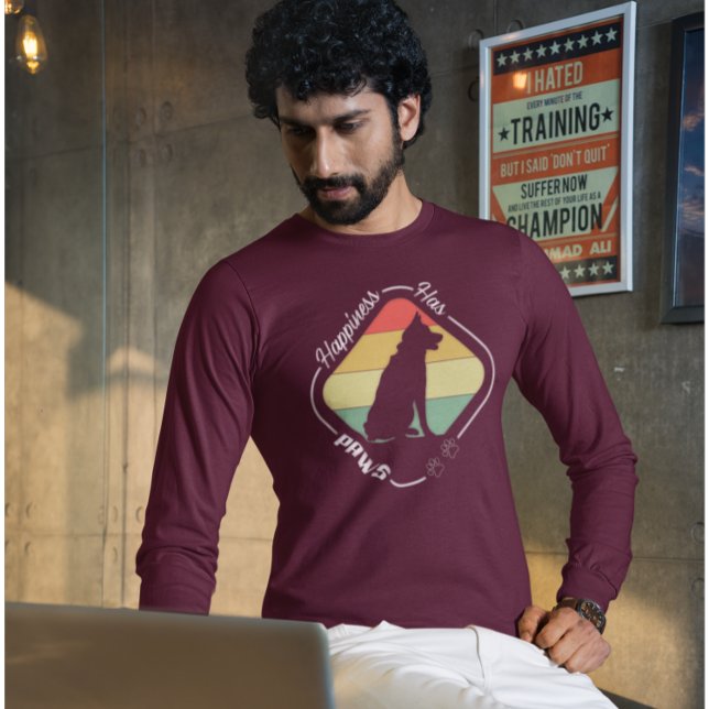 Camiseta La felicidad tiene diseño de garras (Subido por el creador)