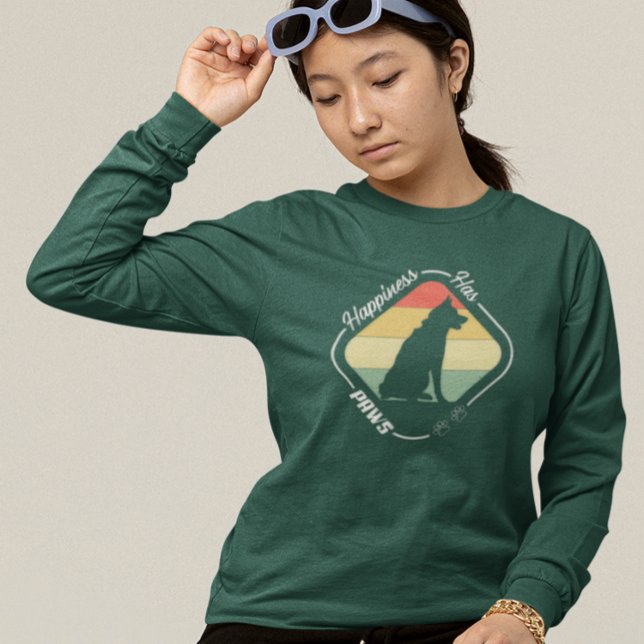 Camiseta La felicidad tiene diseño de garras (Subido por el creador)