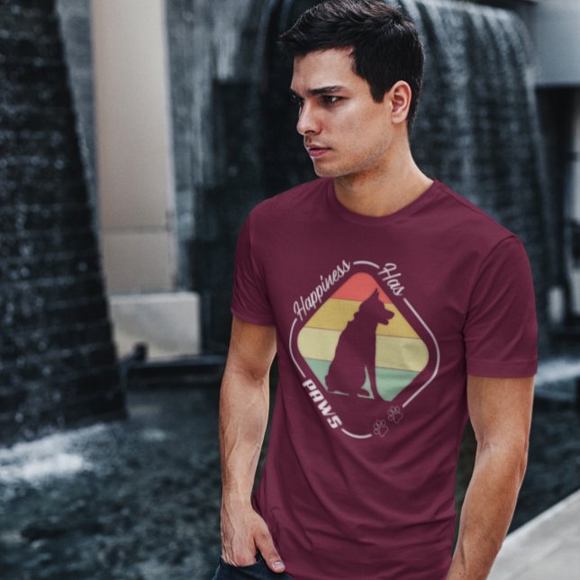 Camiseta La felicidad tiene diseño de garras (Subido por el creador)