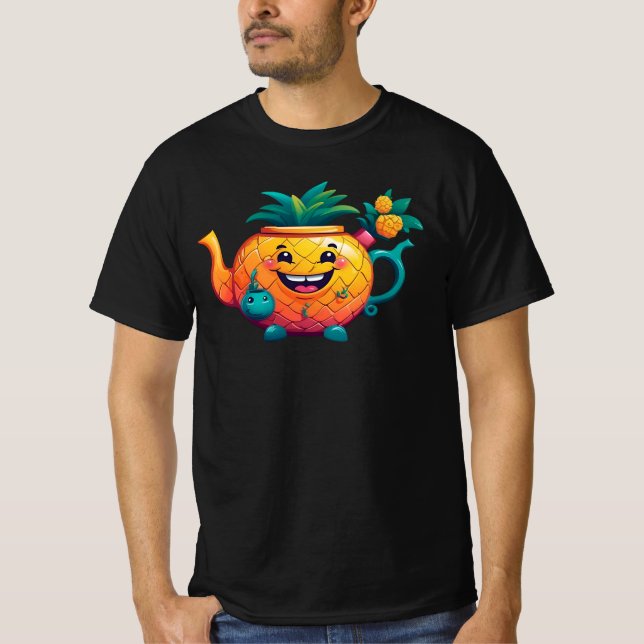 Camiseta La Feliz Y Próspera Tetera De La Piña (Anverso)