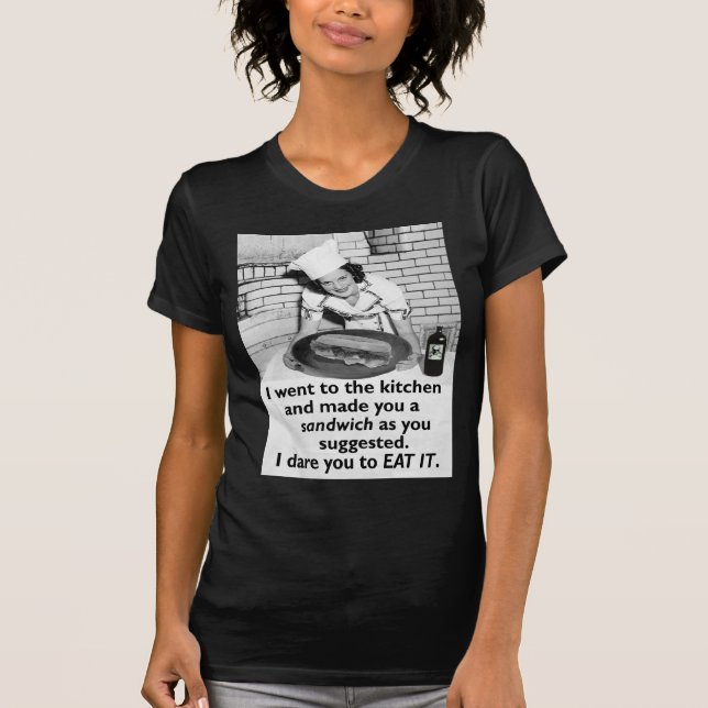 Camiseta La feminista divertida me hace un bocadillo (Anverso)