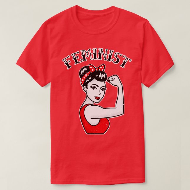 Camiseta La feminista latina rosie el tatuaje del rivéter (Diseño del anverso)