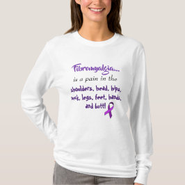 Camiseta La fibromialgia es un dolor en la ... Cinta Morada