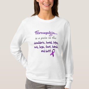 Camiseta La fibromialgia es un dolor en la ... Cinta Morada