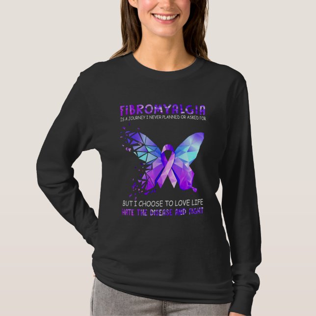 Camiseta La Fibromialgia Es Un Viaje Que Nunca Planeé (Anverso)