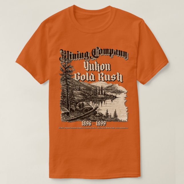 Camiseta La fiebre del oro del Yukón (Diseño del anverso)