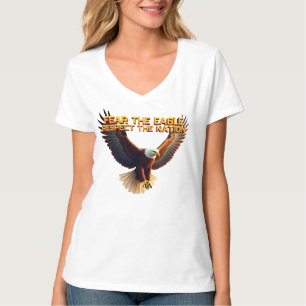 Camiseta La fiera Majestad del águila calva simboliza el es