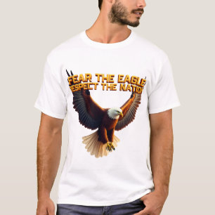 Camiseta La fiera Majestad del águila calva simboliza el es