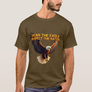 Camiseta La fiera Majestad del águila calva simboliza el es