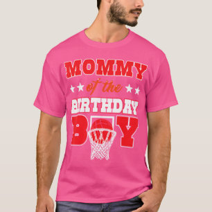 Camiseta La Fiesta De Baloncesto Mami Of Birthday Boy Balle