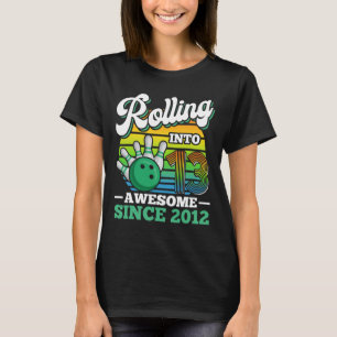 Camiseta La fiesta de cumpleaños de bolos cumple 13 años 13
