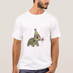 Camiseta La fiesta de cumpleaños de Party Turtle