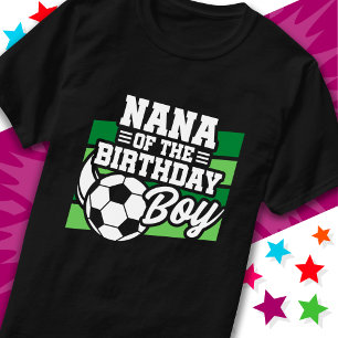 Camiseta La Fiesta de fútbol infantil Nana de Birthday Boy