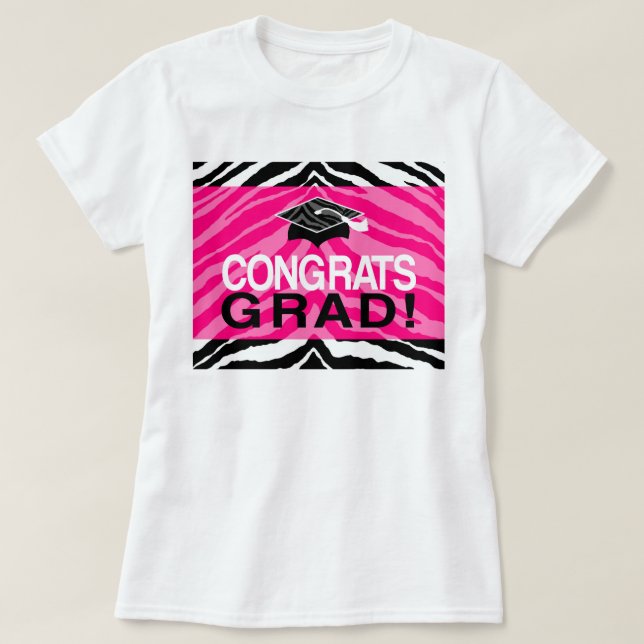 Camiseta La fiesta de graduación del chica de Congrats de (Diseño del anverso)