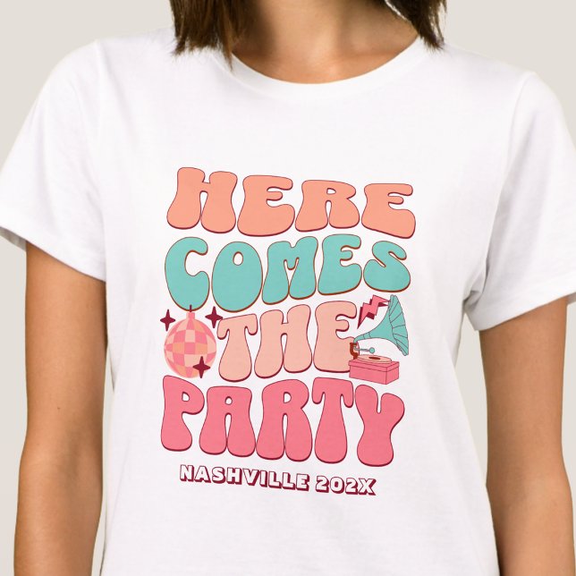 Camiseta La Fiesta de la Bachillerato de Disco, Groovy Retr (Subido por el creador)
