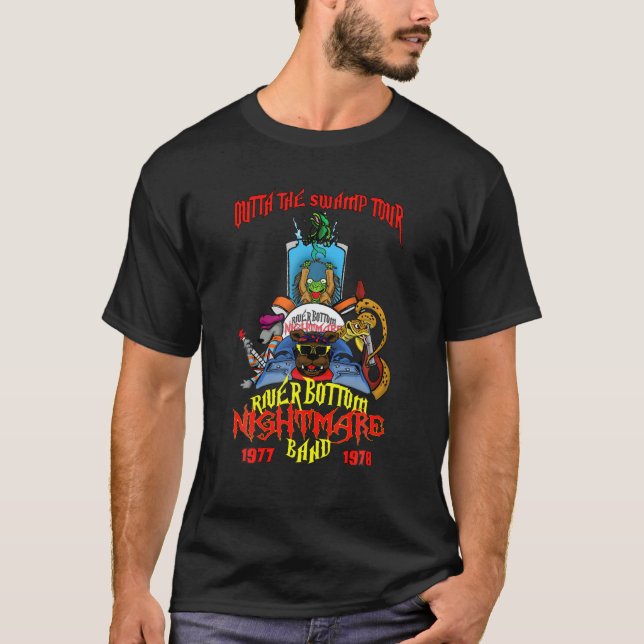 Camiseta La fiesta de la noche del río abajo es divertida,  (Anverso)