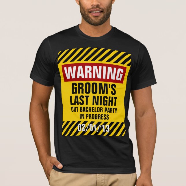 Camiseta La fiesta de la última noche para el bachiller de  (Anverso)