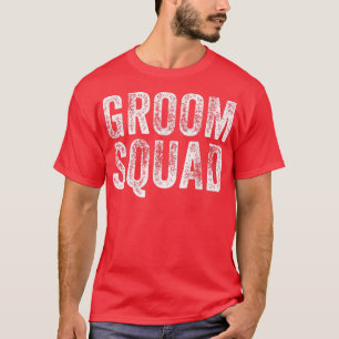 Camiseta La fiesta de soltero del equipo del novio boda div