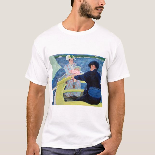 Camiseta La Fiesta del barco, Mary Cassatt (Anverso)