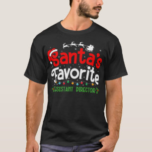Camiseta La fiesta favorita del director asistente de Santa